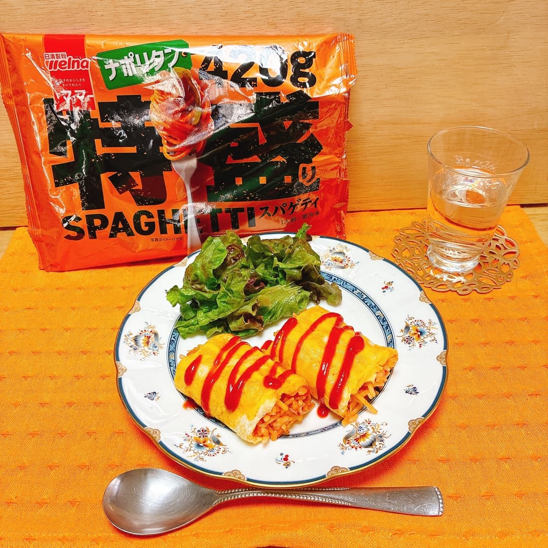 クルクルミニオムライスの完成写真