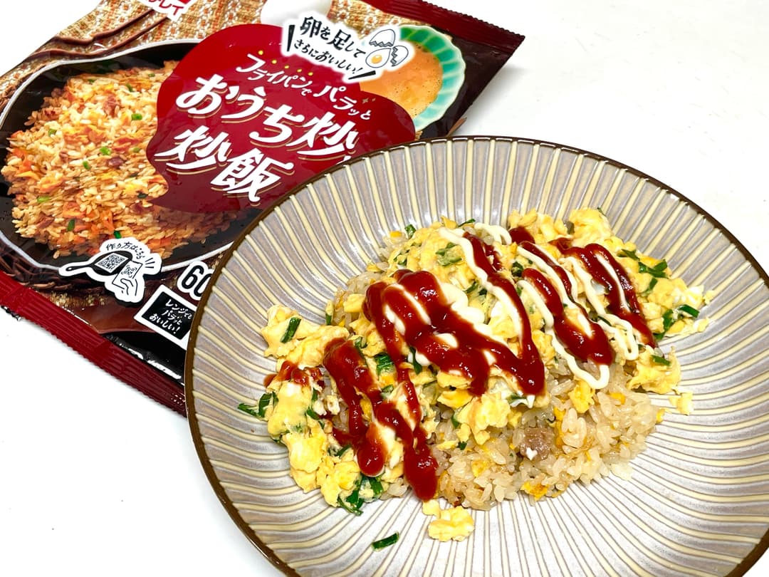 ニラ玉おうち炒飯の完成写真