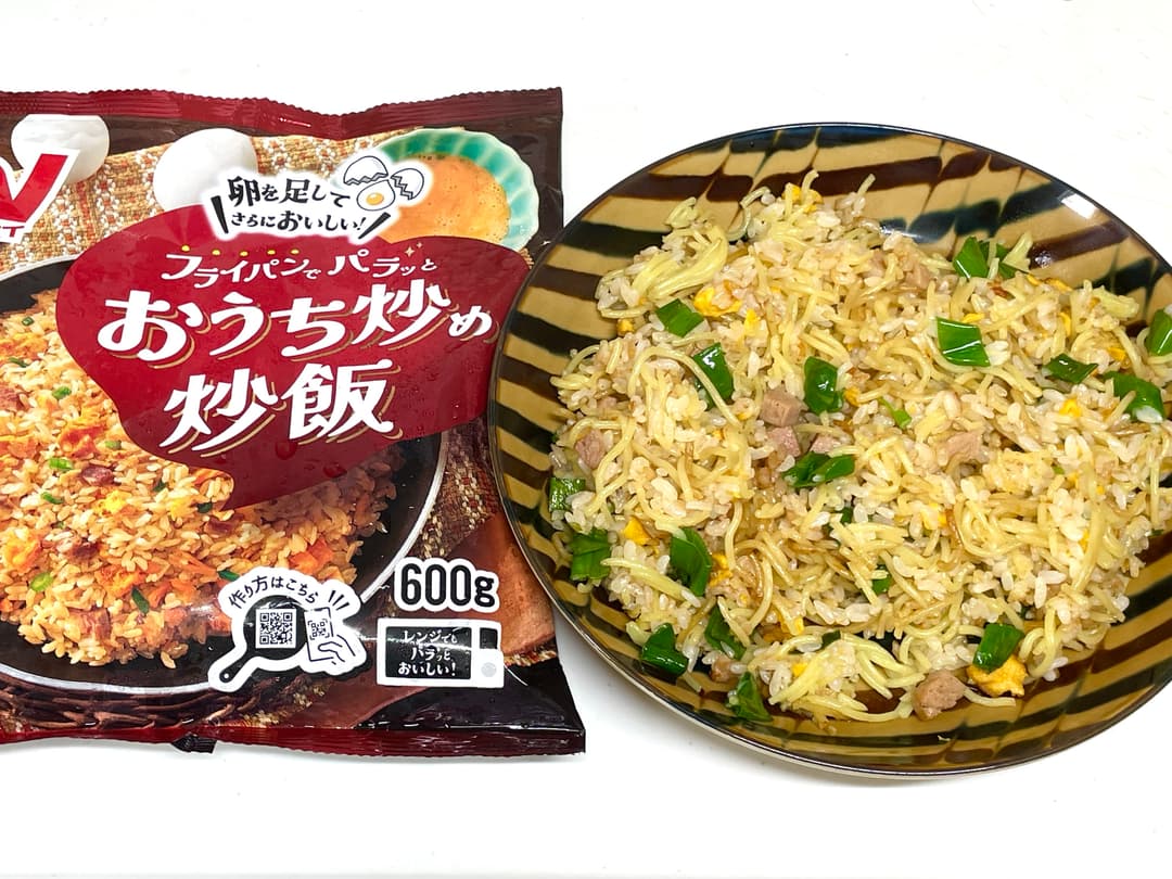 おうち炒飯のそばめしの完成写真