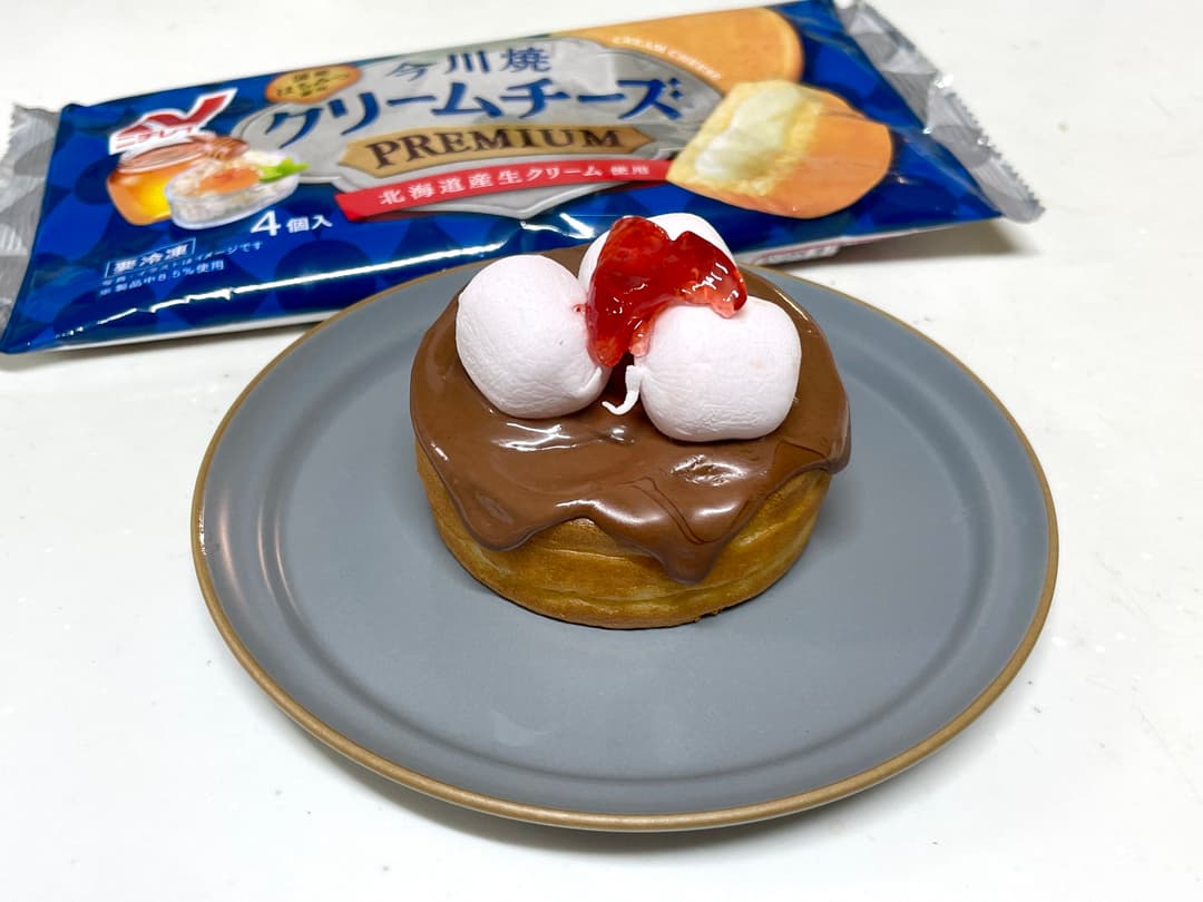 今川焼クリームチョコマシュマロの完成写真