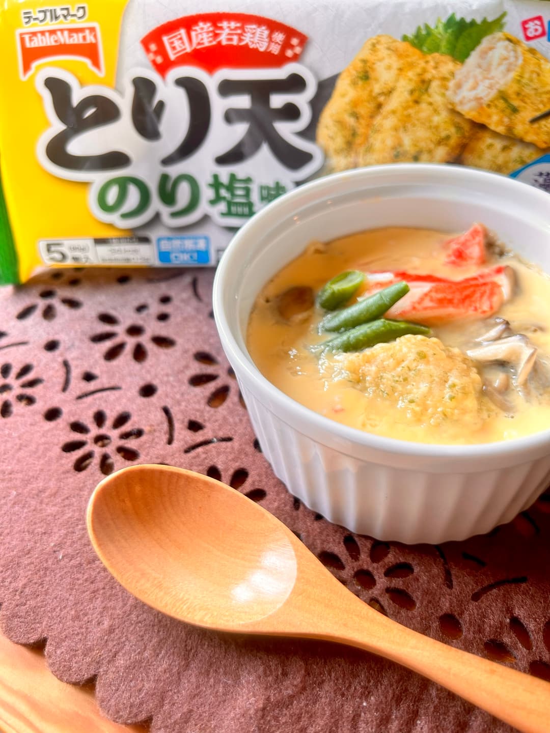 とり天茶碗蒸しの完成写真