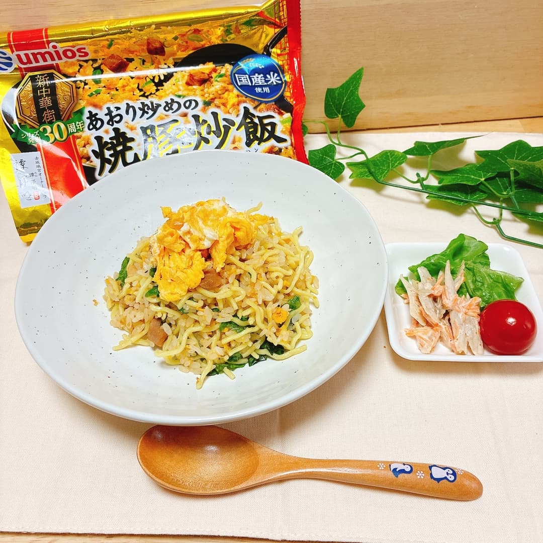 そば飯炒飯の完成写真