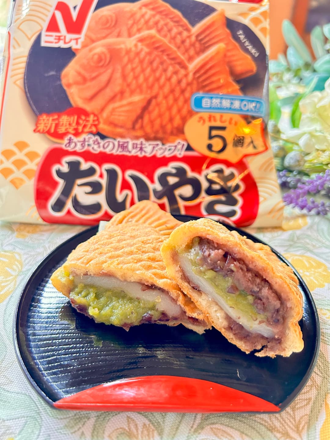 3色たい焼きの完成写真
