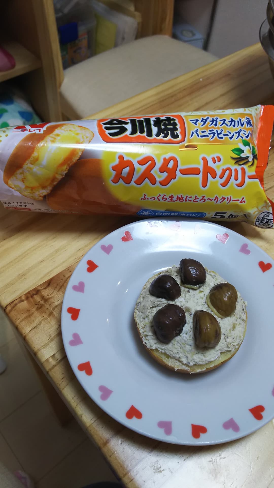 お手軽モンブランの完成写真