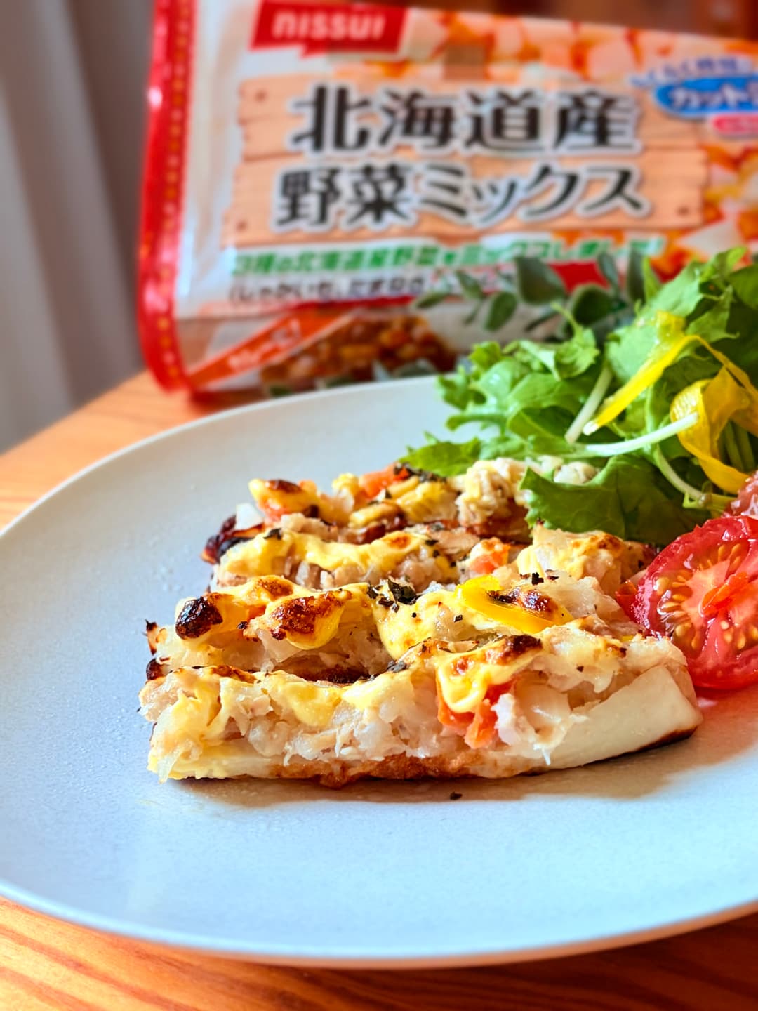 ちくわのツナポテトボートの完成写真