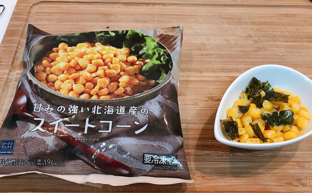 LAWSON 海苔バタースイートコーンの完成写真