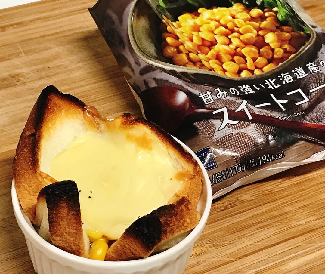 LAWSONスイートコーンチキンカップの完成写真
