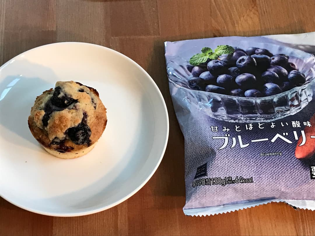 LAWSONブルーベリークランブルマフィンの完成写真