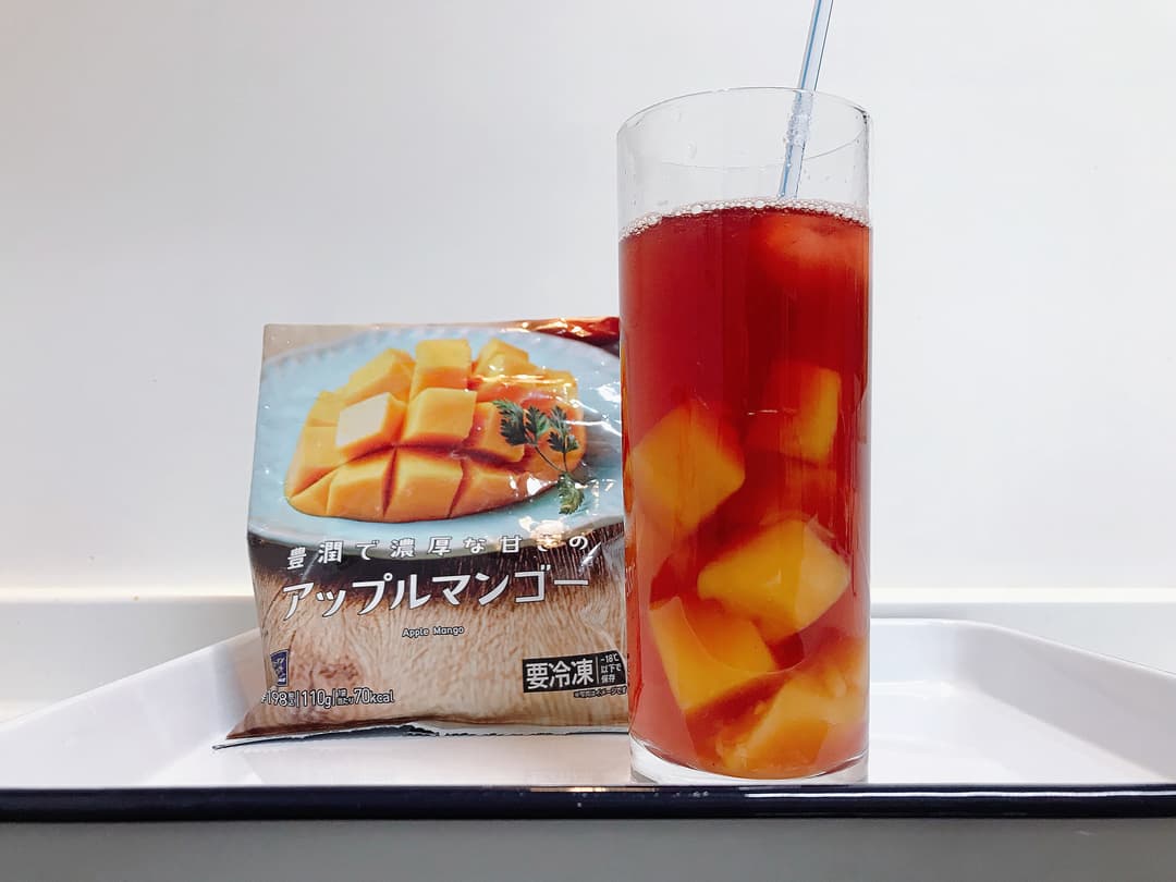 LAWSONローズヒップのアップルマンゴーティーの完成写真