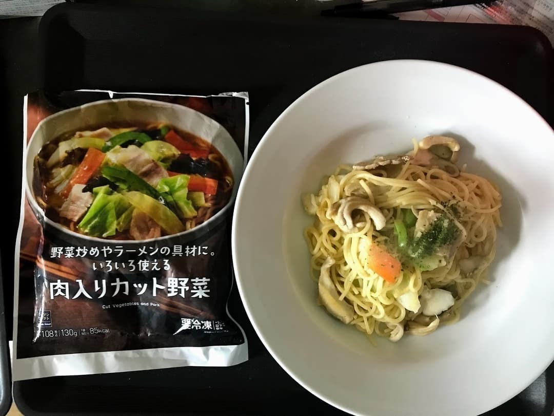 妊婦の間食 ~アジアン焼きそば 89kcalの完成写真
