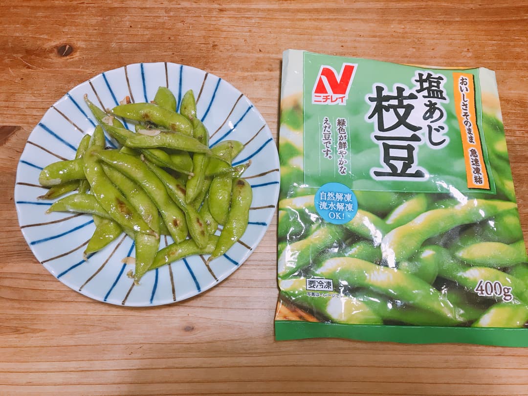 ペペロン枝豆の完成写真
