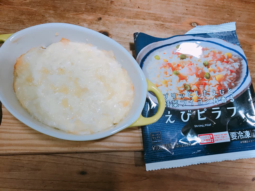 レンジでソース!えびドリアの完成写真