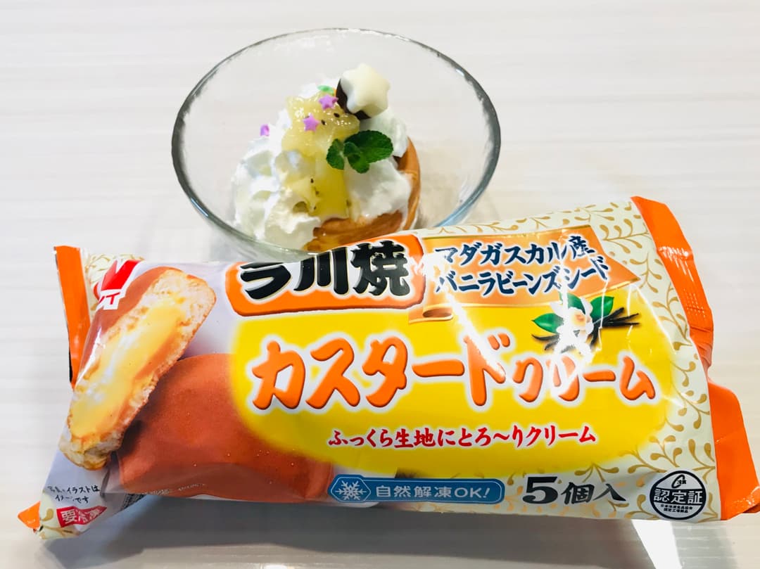みんなで一緒に♡今川焼パフェの完成写真