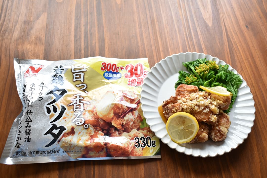 若鶏タツタの香味しょうゆがけの完成写真
