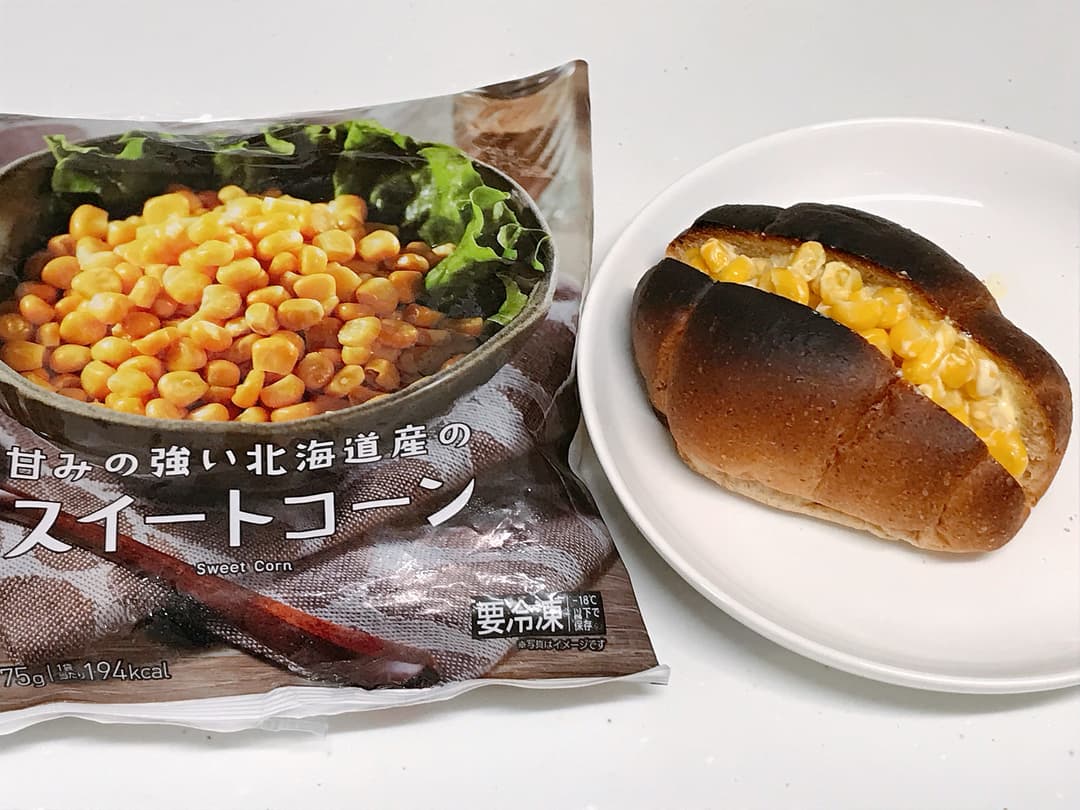 LAWSON スイートコーンマヨネーズサンドの完成写真
