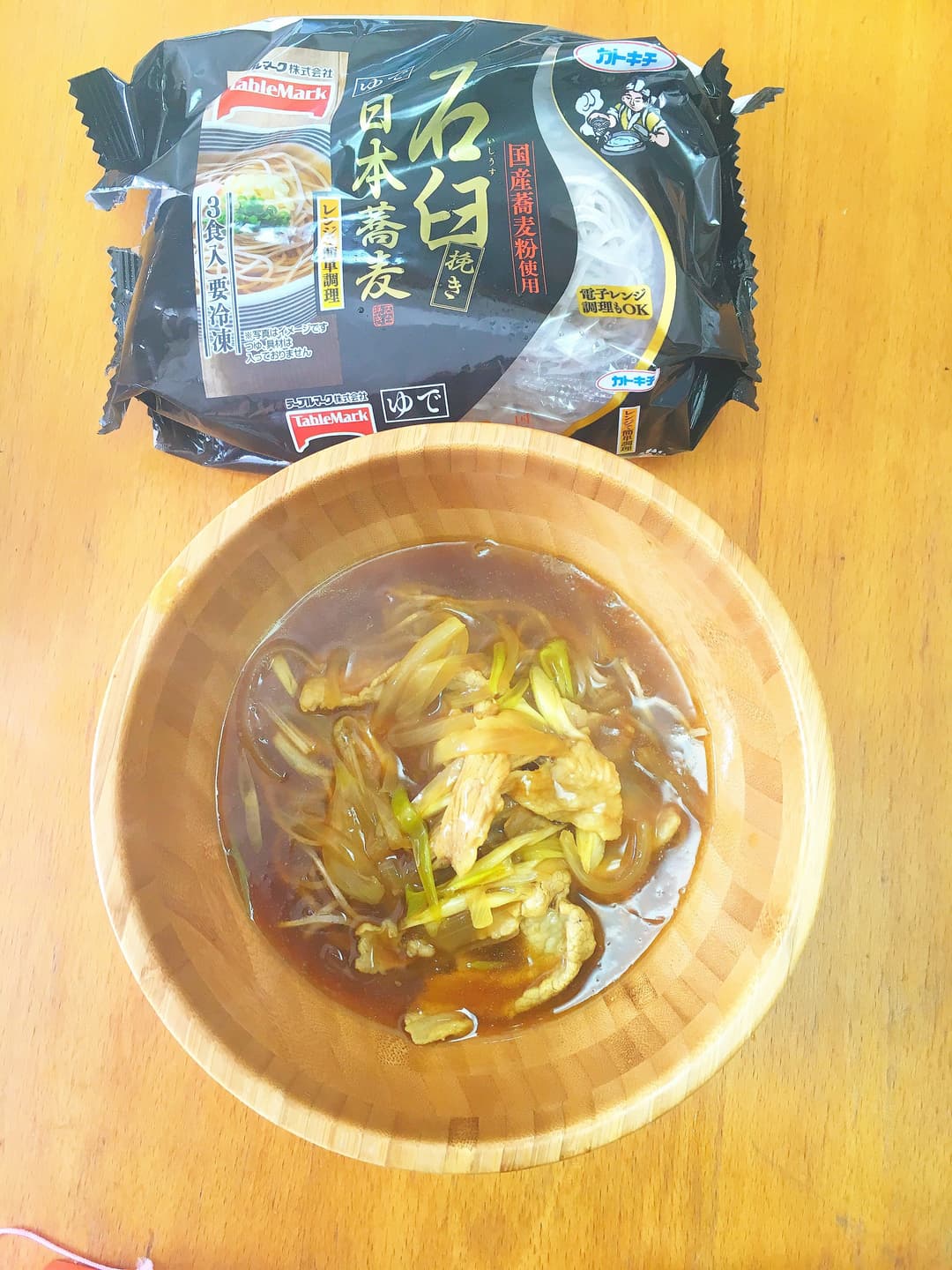 カレー南蛮そばの完成写真
