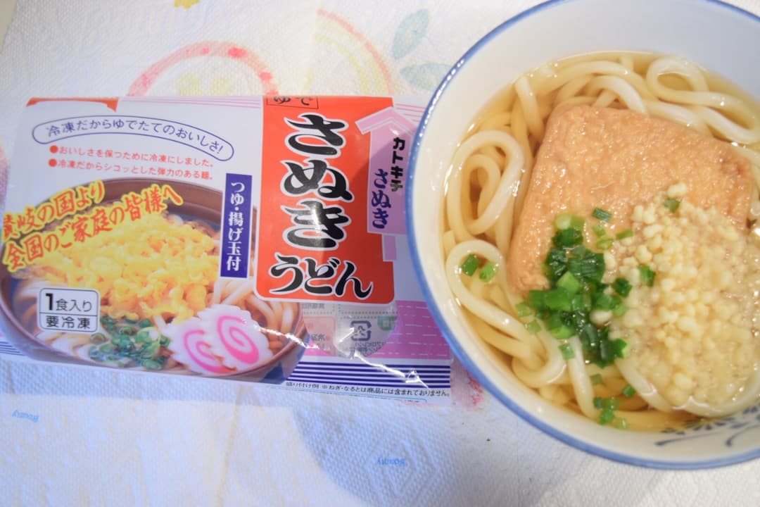 さぬきうどん★手作りおあげのせの完成写真