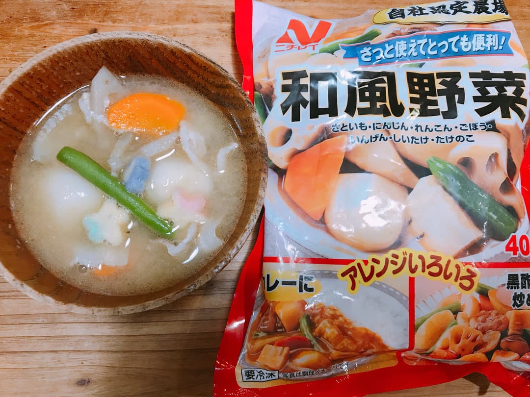 胡麻油香る！簡単豚汁の完成写真
