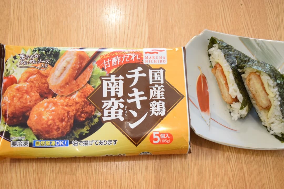 チキン南蛮で★おにぎらずの完成写真