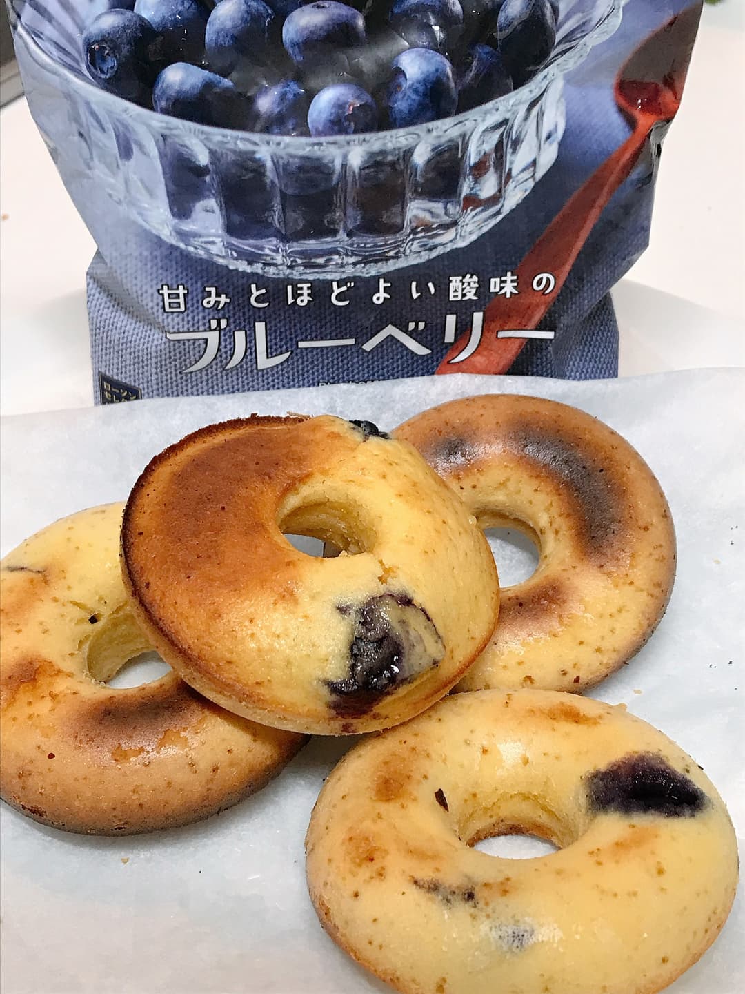 LAWSON ブルーベリーの焼きドーナツの完成写真