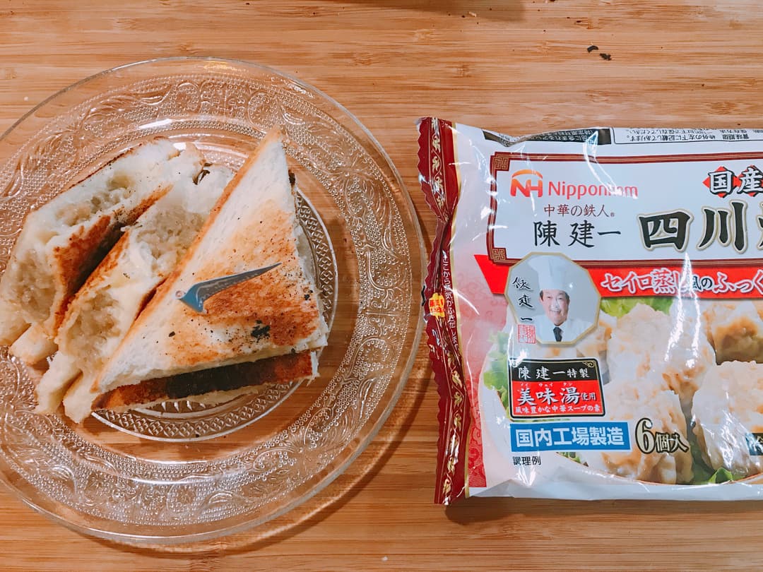 びっくり！シュウマイサンドの完成写真