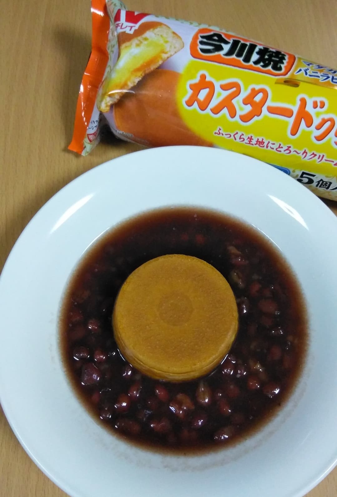 今川焼ぜんざいの完成写真