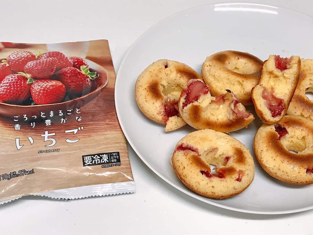 LAWSON いちごの焼きドーナツの完成写真