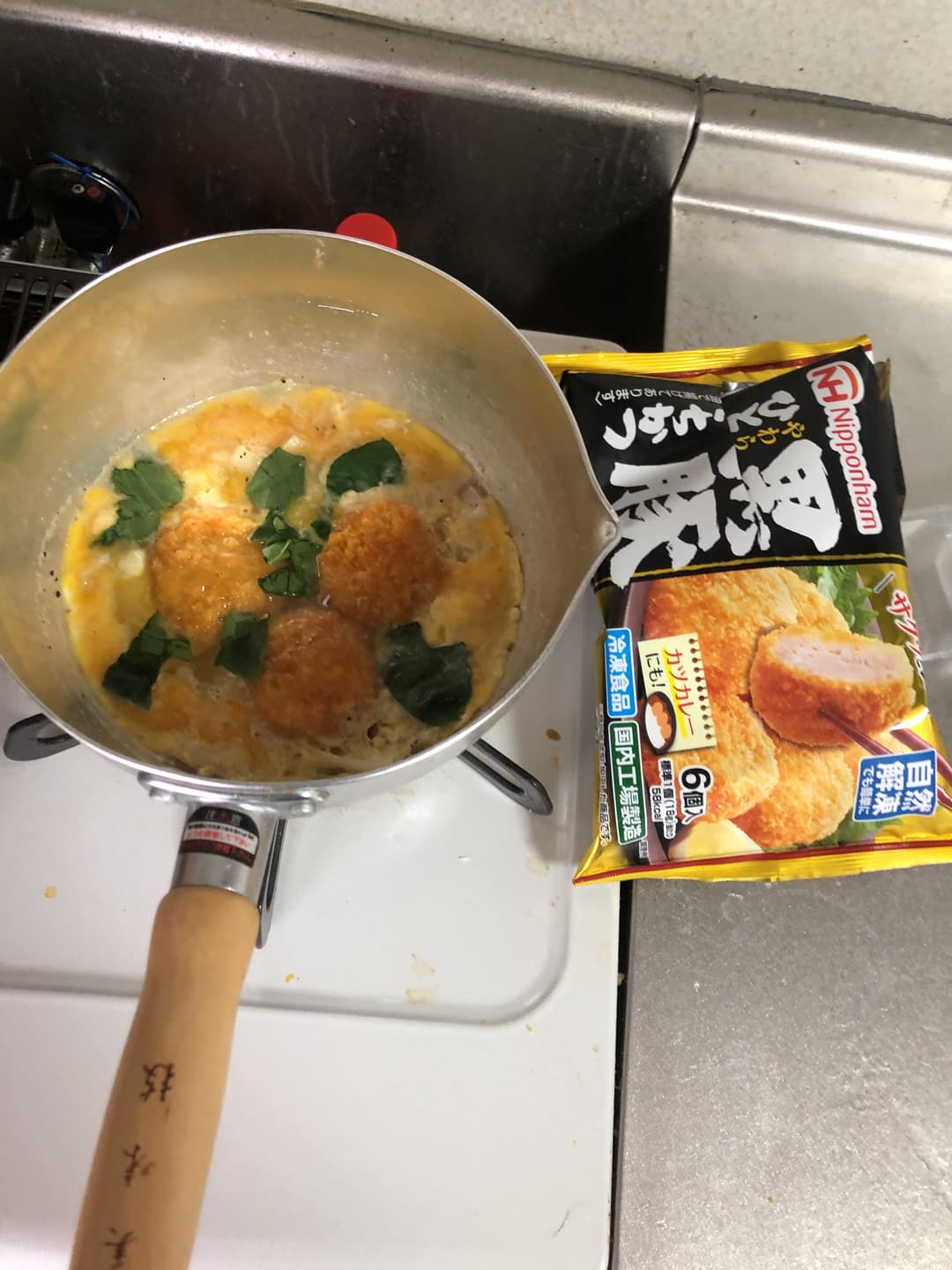 豆乳カツ丼の完成写真