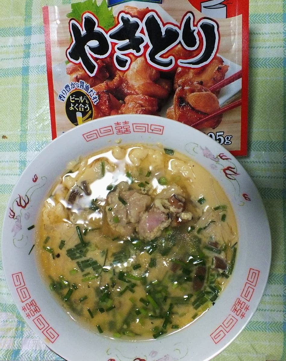 ヤキトリ入り中華あんかけ茶碗蒸しの完成写真
