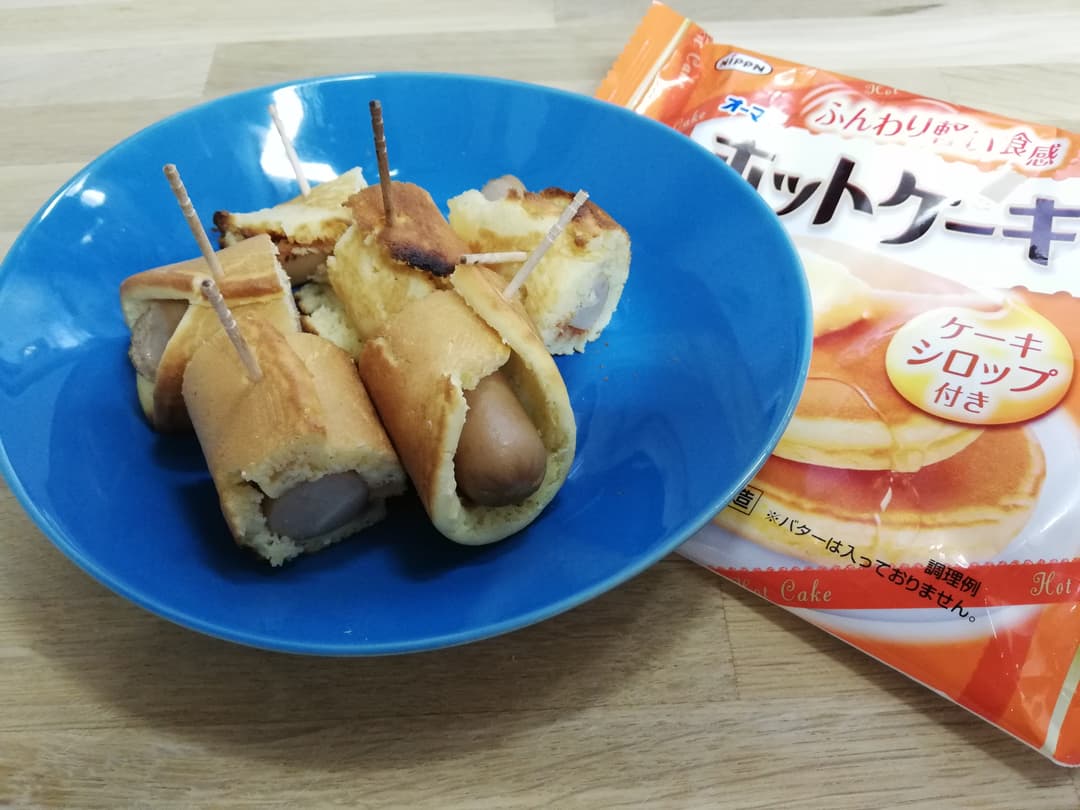 ホットケーキドッグの完成写真