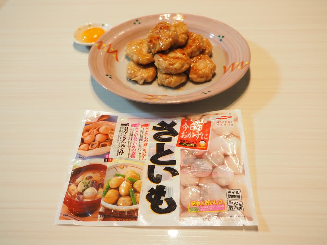 さといも入り鶏つくねの完成写真