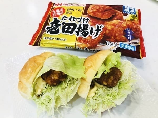 お弁当にも!キャベツたっぷりたれづけ竜田揚げのロールサンドの完成写真