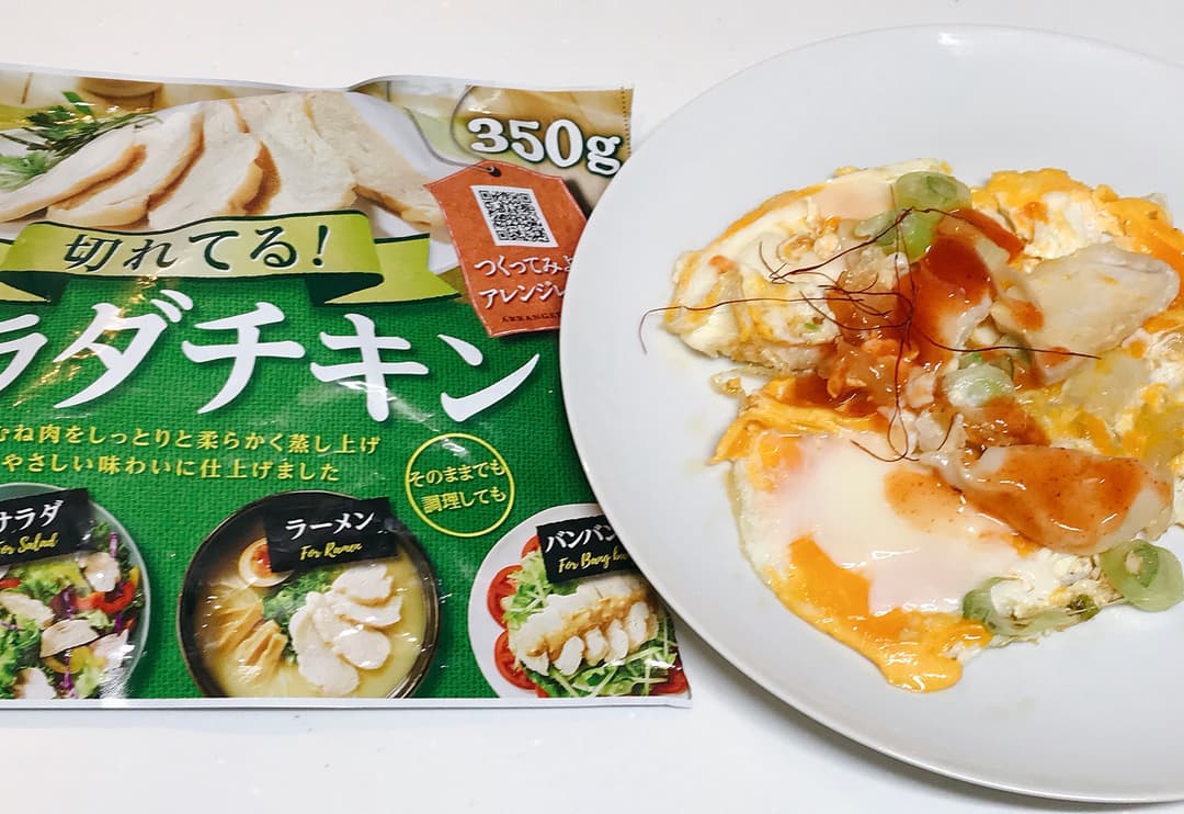 台湾夜市風鶏オムレツの完成写真