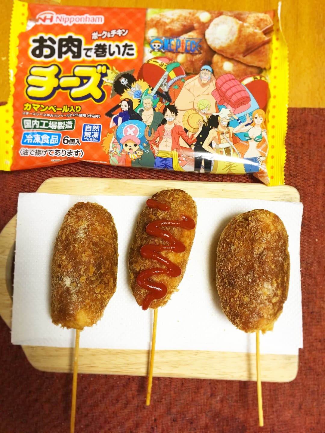 韓国風ホットドッグの完成写真