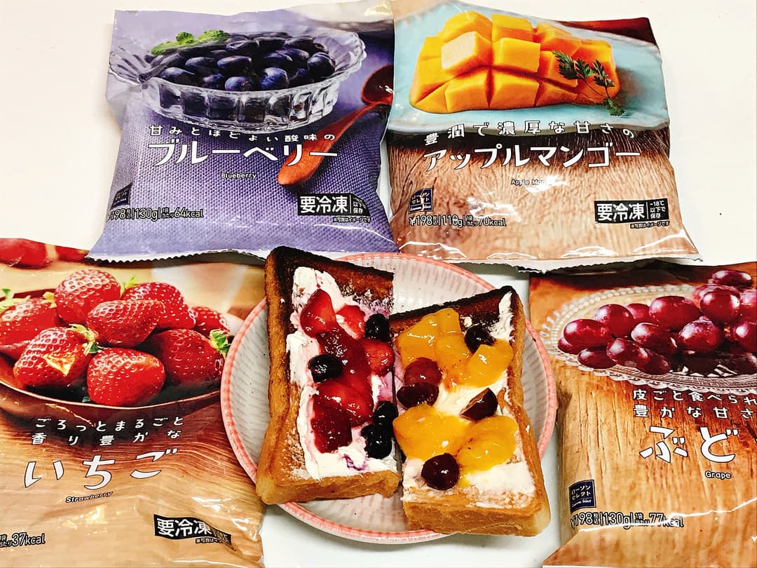 LAWSON フルーツクリームチーズトーストの完成写真