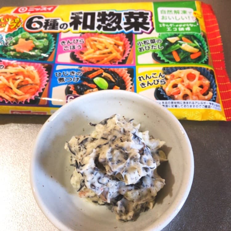 ひじきのポテトサラダの完成写真