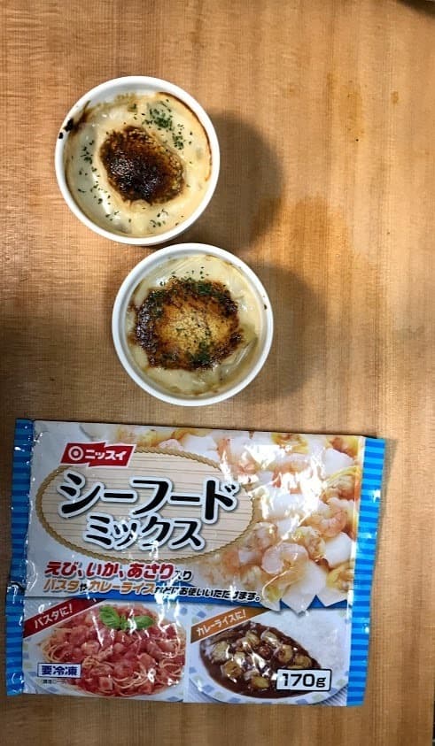 シーフードとポテトのお手軽グラタンの完成写真