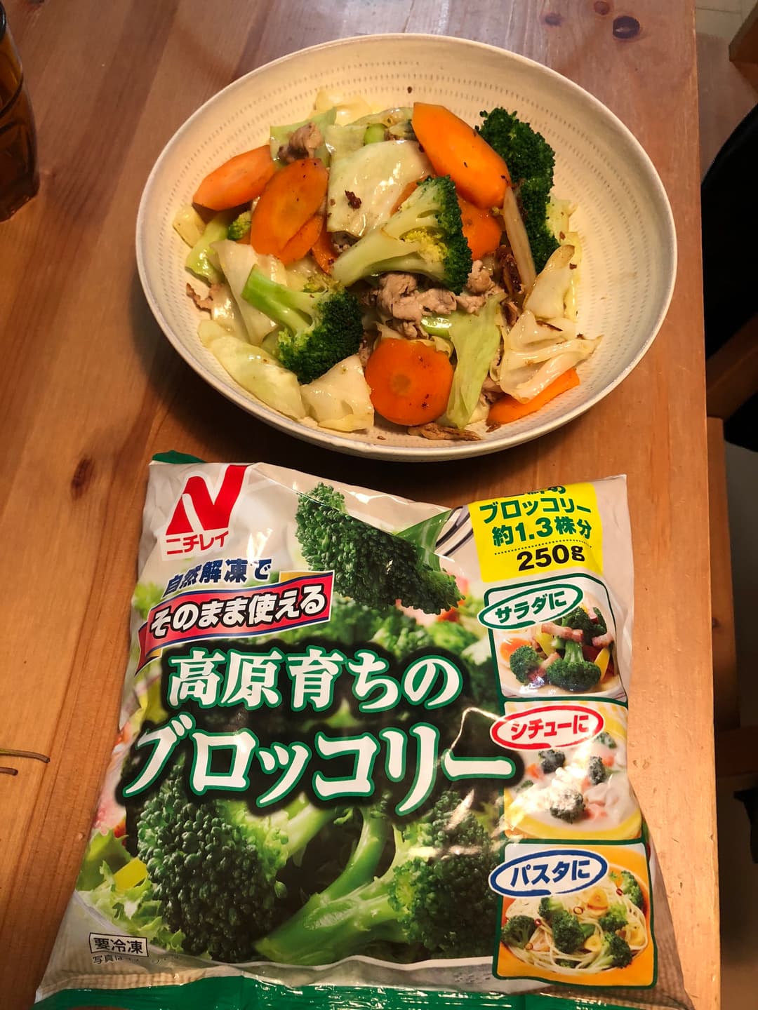 野菜炒めの完成写真