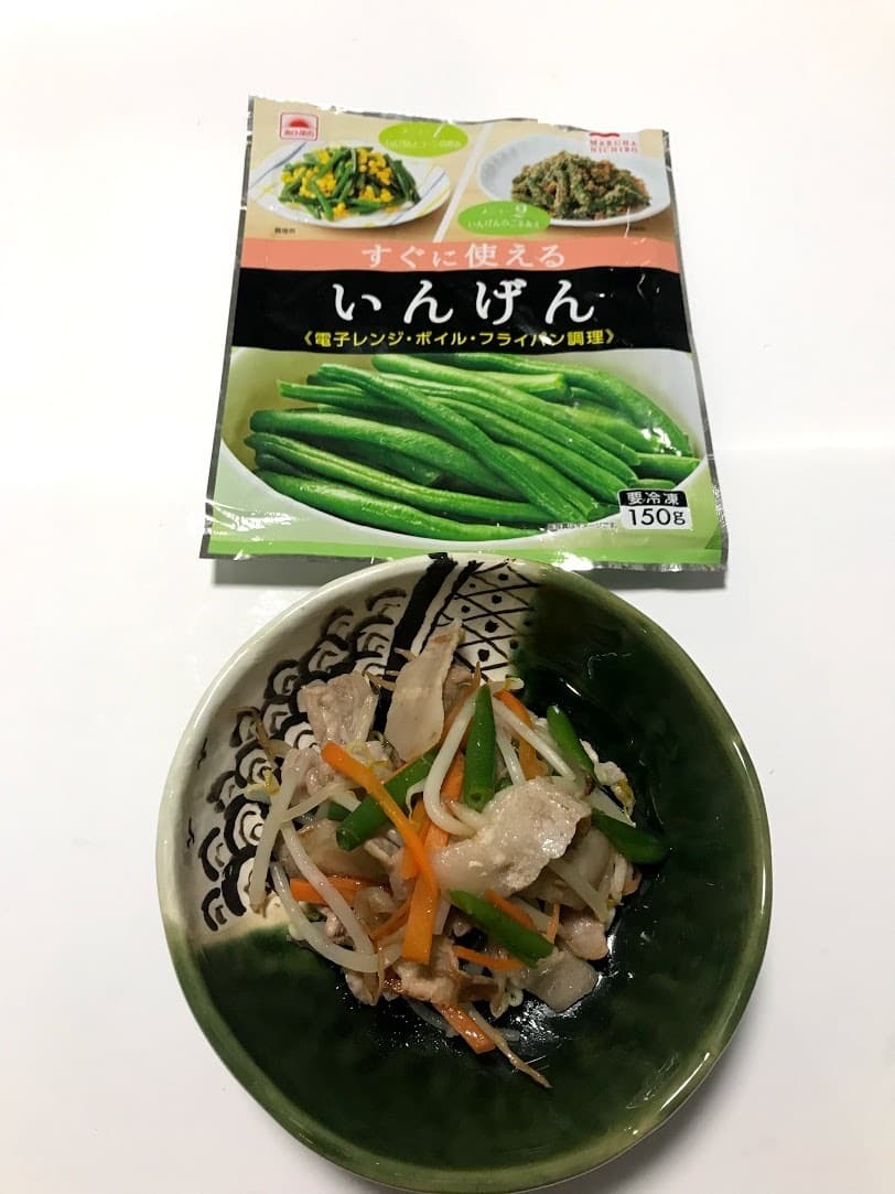肉野菜いための完成写真