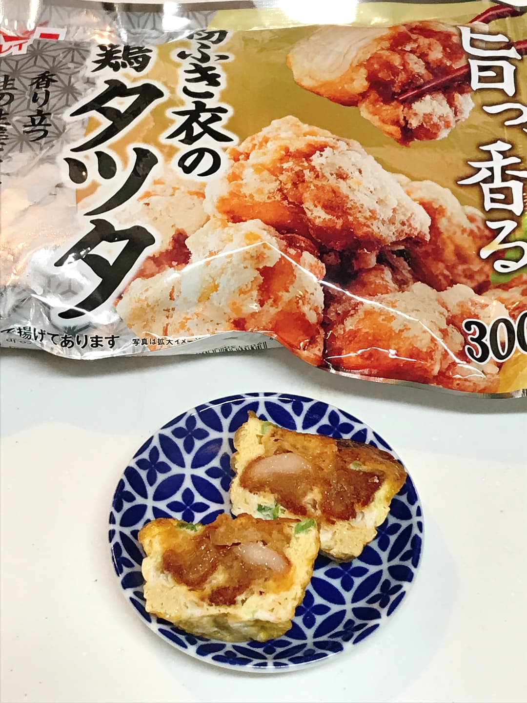 若鶏タツタのトースターたまご焼の完成写真