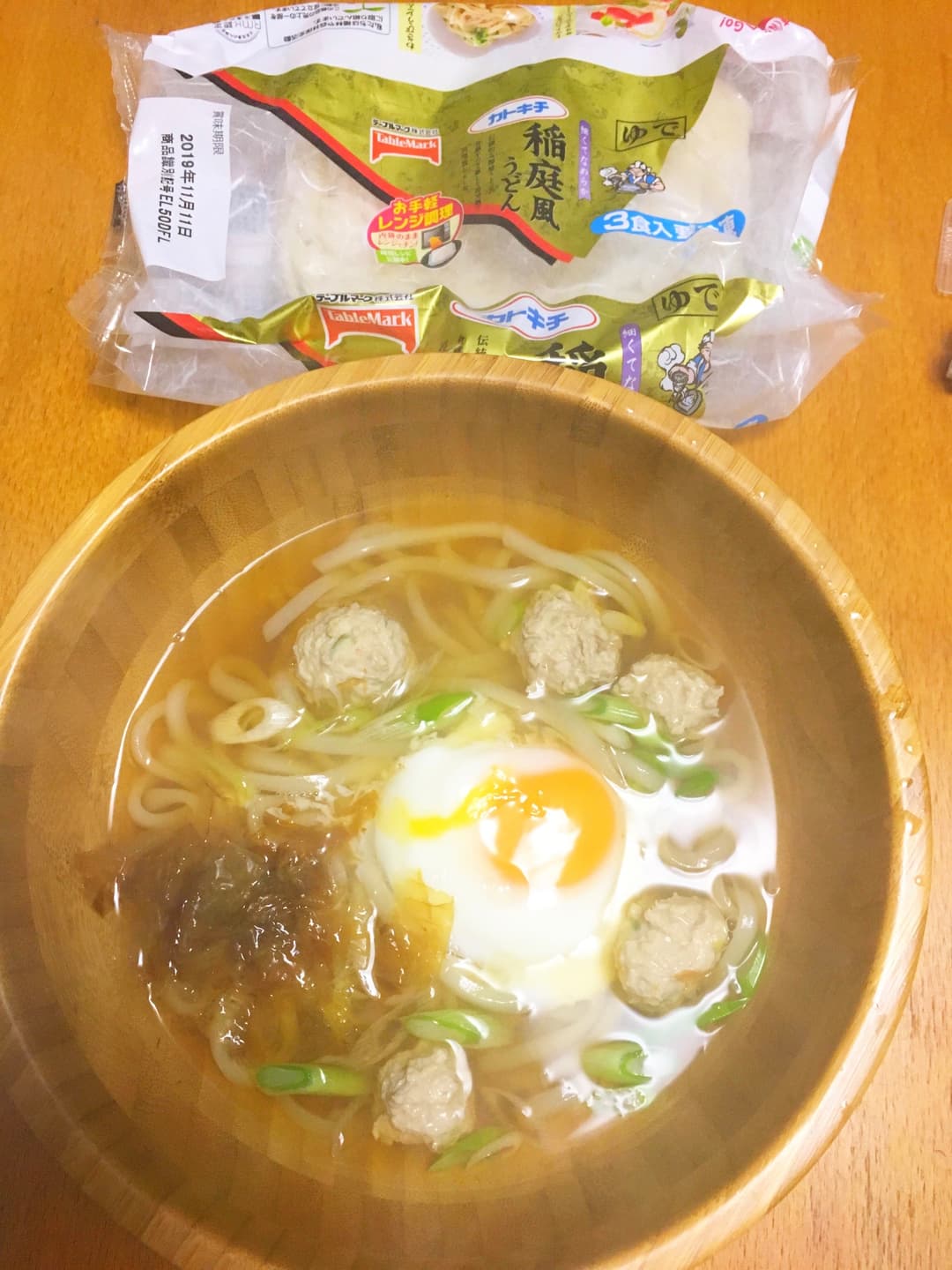 つくねうどんの完成写真