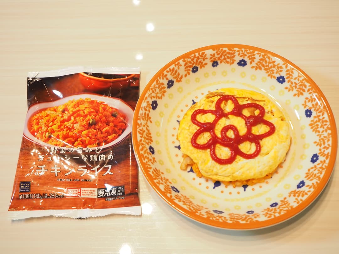 簡単チーズオムライスの完成写真