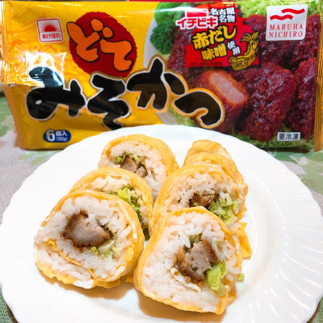 みそかつ巻き寿司の完成写真