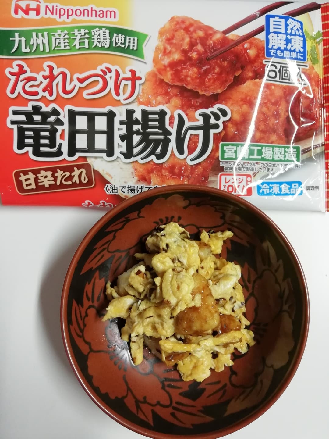 甘辛とりたまごの完成写真