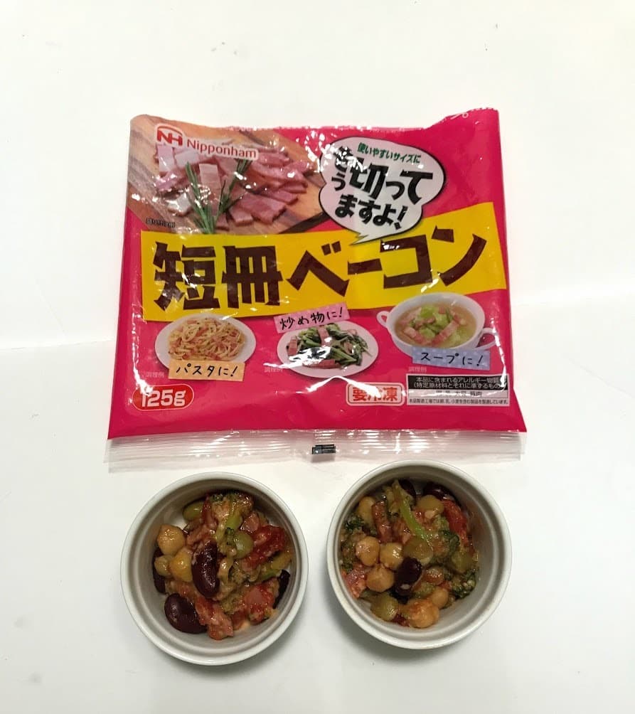 ベーコンとビーンズのトマト煮の完成写真