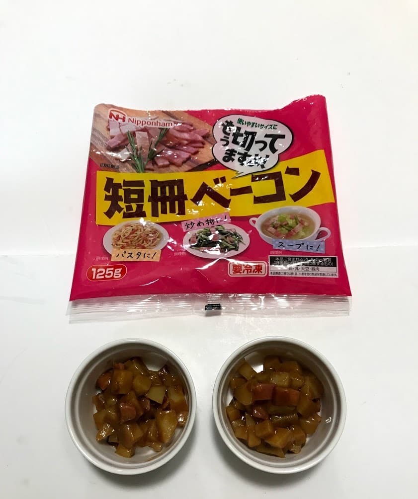 じゃがいもとベーコンのお弁当カレーの完成写真