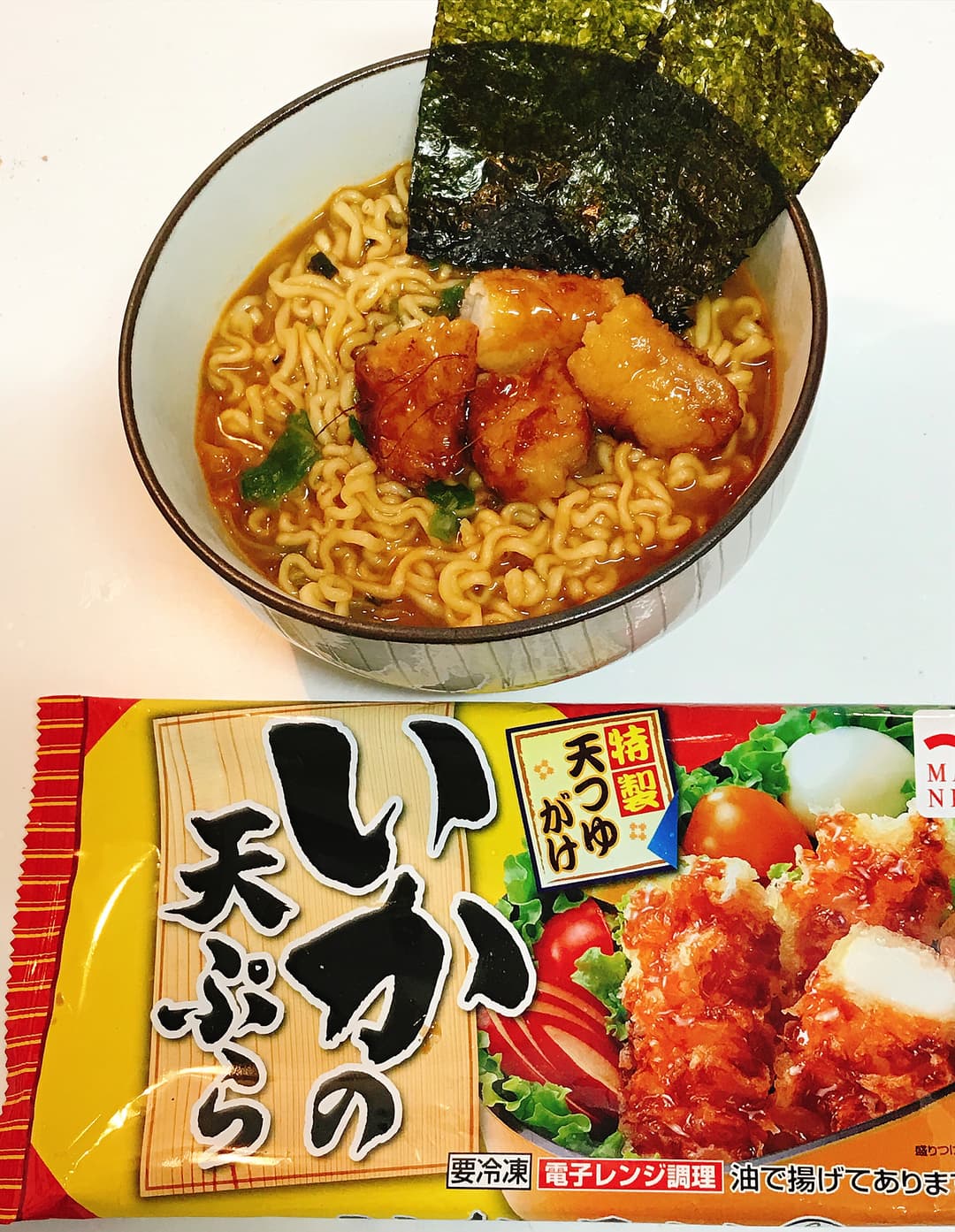 イカ天ラーメン の完成写真