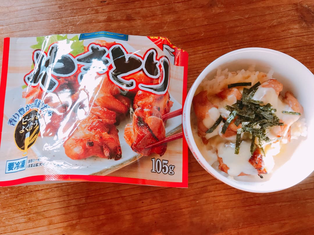 簡単ランチ！鶏チーズ丼の完成写真