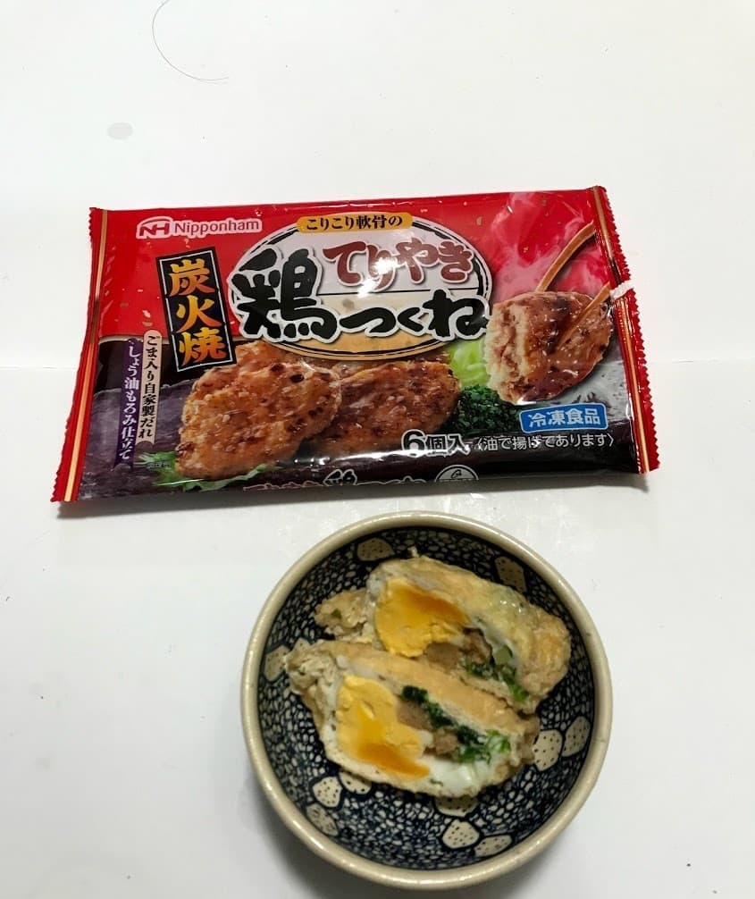 つくねと卵の洋風きんちゃくの完成写真