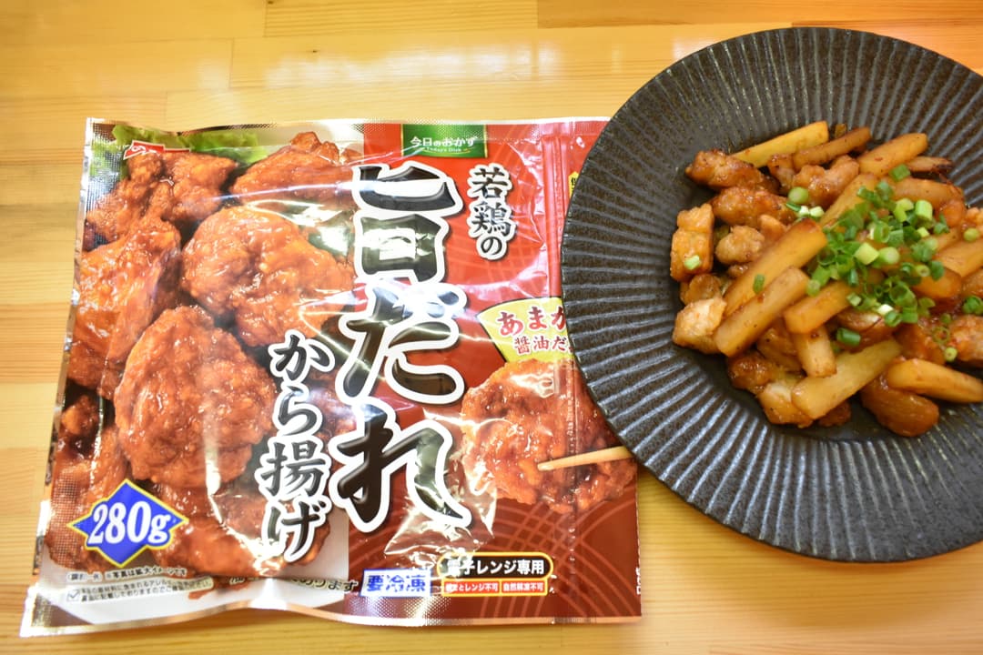 旨だれから揚げと大根のピリ辛炒めの完成写真